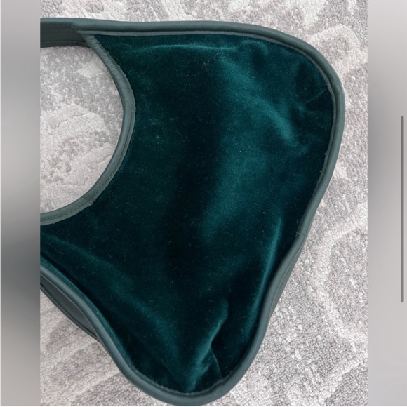 Vintage Emerald Green Velvet Coach Ergo Mini Bag - Picture 3 of 6